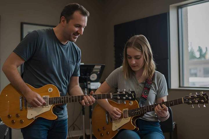 Des cours de guitare électrique adaptés à votre niveau.